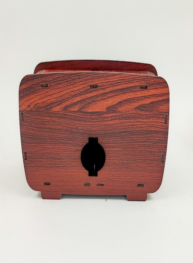 MeeCraft Tip Box Radio Design - Wooden Money Container, 18x12x7 cm - Image 4